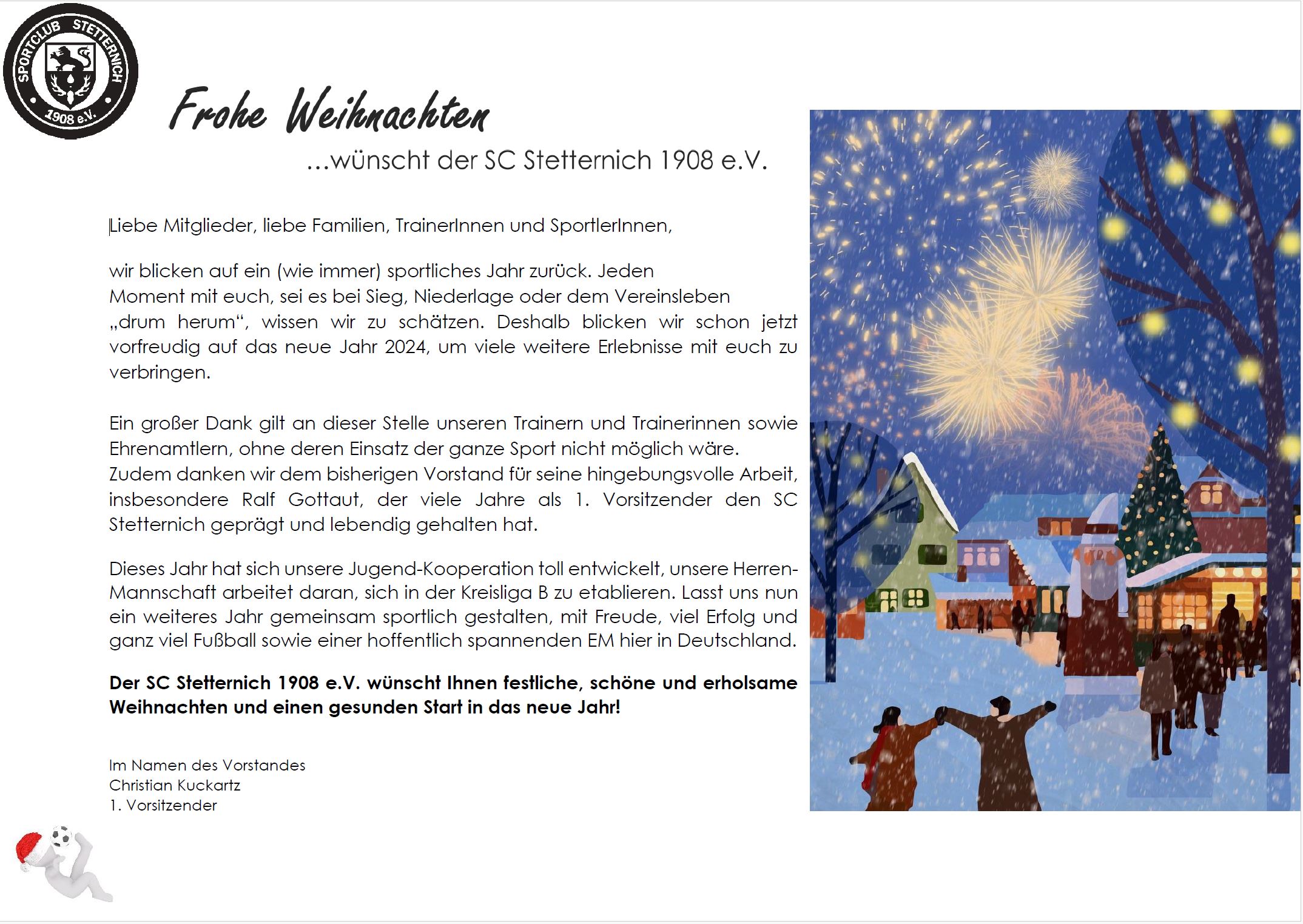 SC Stetternich_Weihnachtsgruß 2023